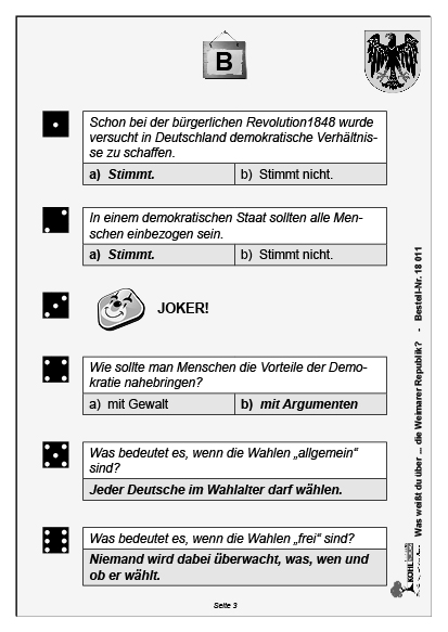 Was weißt du über ... die Weimarer Republik?