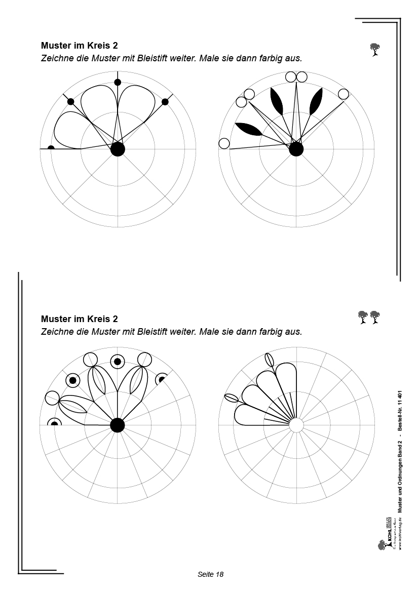 Muster und Ordnungen 2 - Erste Übungen zum geometrischen Verständnis