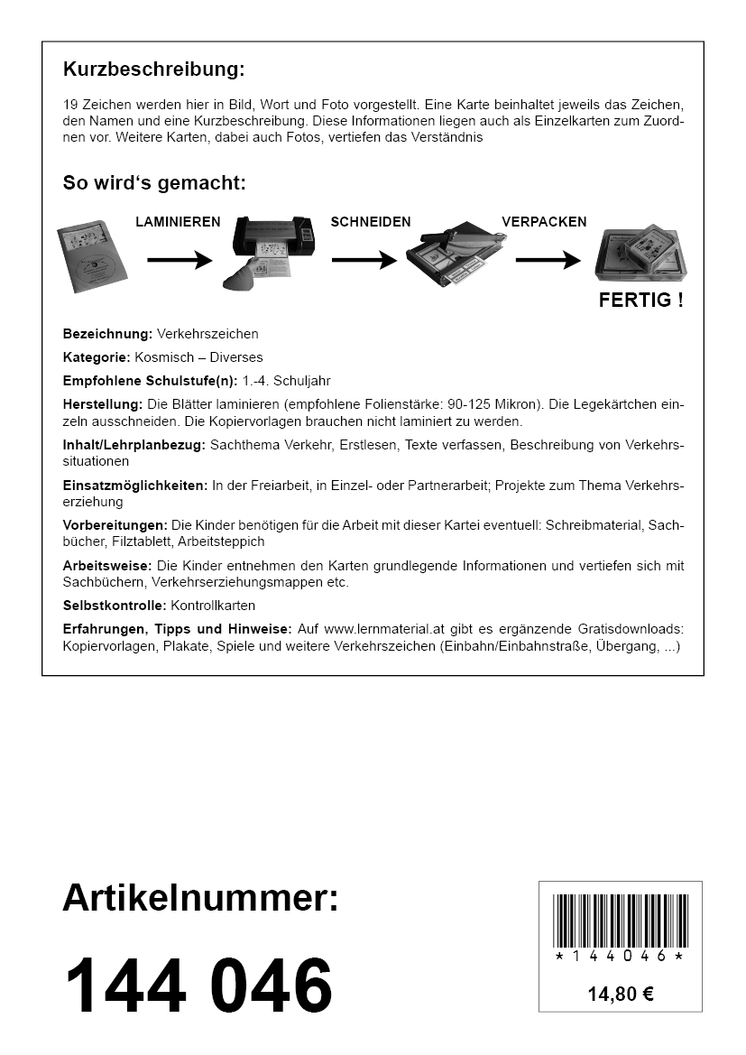 Verkehrszeichen kennenlernen