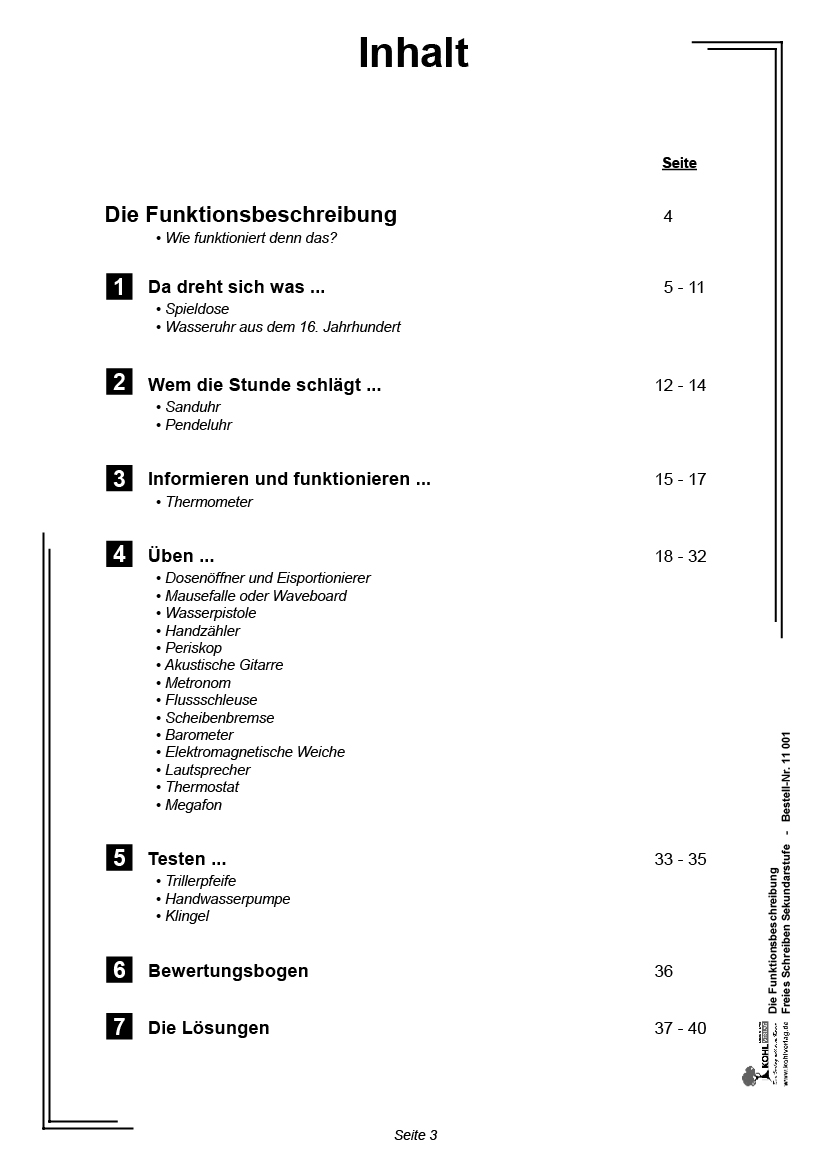 Die Funktionsbeschreibung