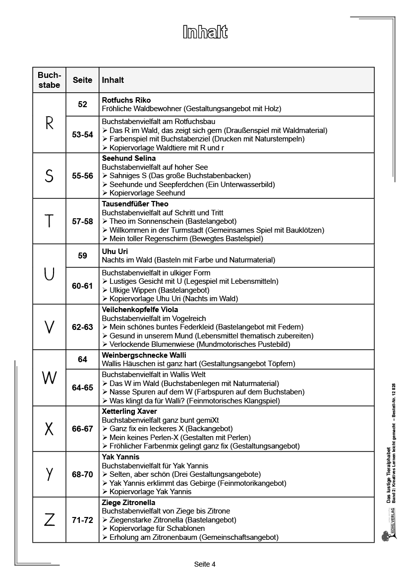 Das lustige Tieralphabet / Band 2: Kreatives Lernen leicht gemacht