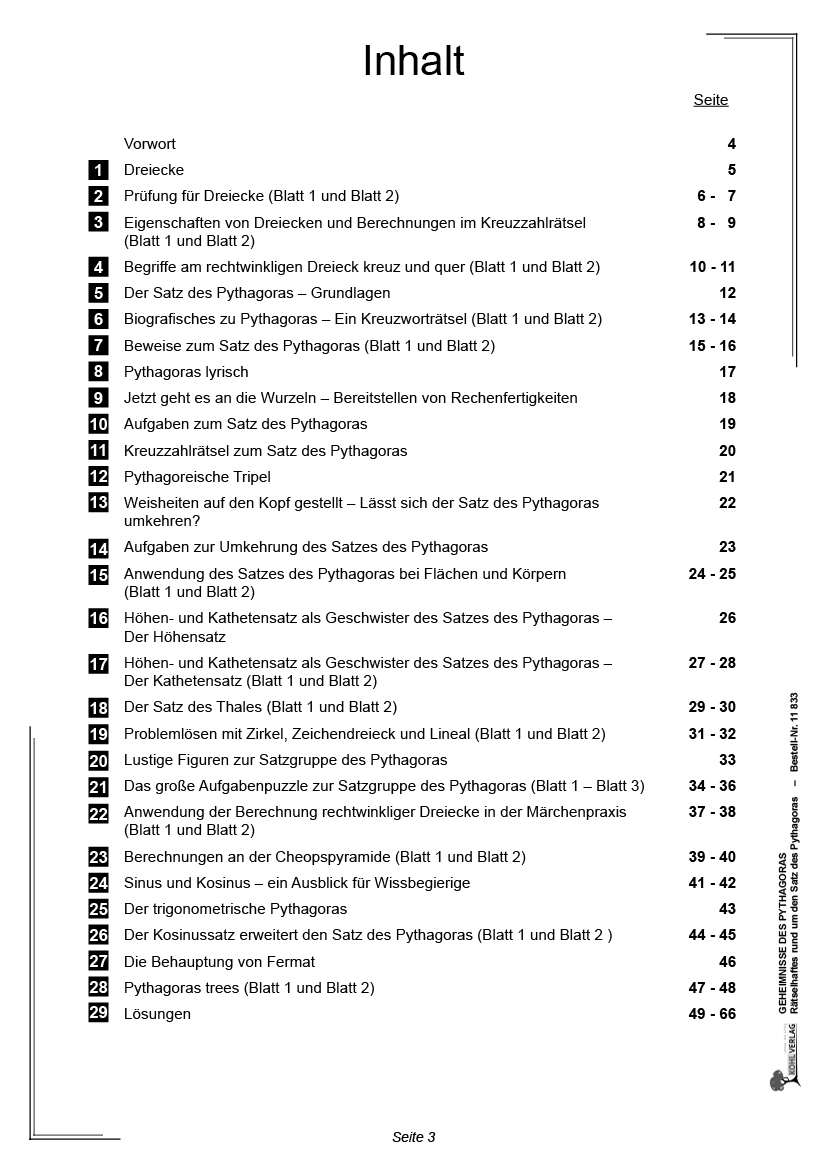 Geheimnisse des Pythagoras