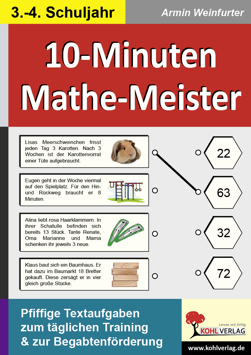 10-Minuten-Mathe-Meister / Klasse 3-4