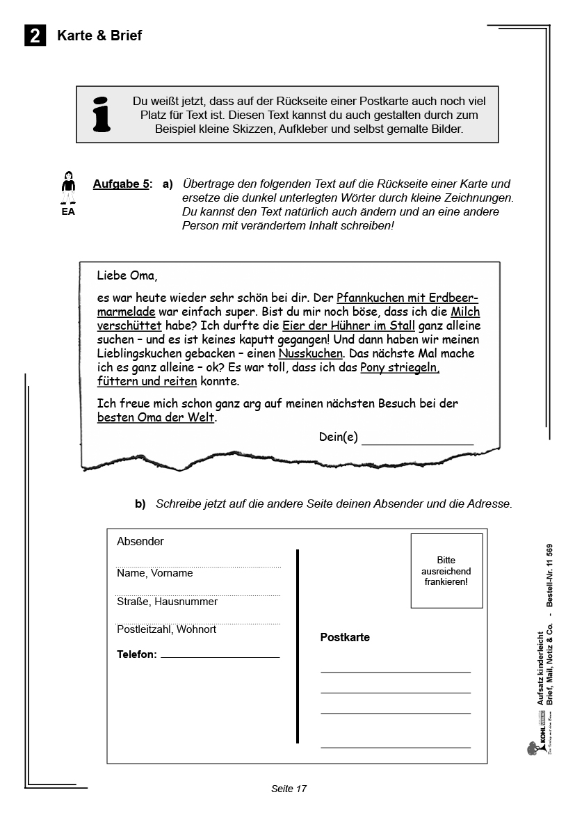 Aufsatz kinderleicht - Brief, Mail, Notiz & Co