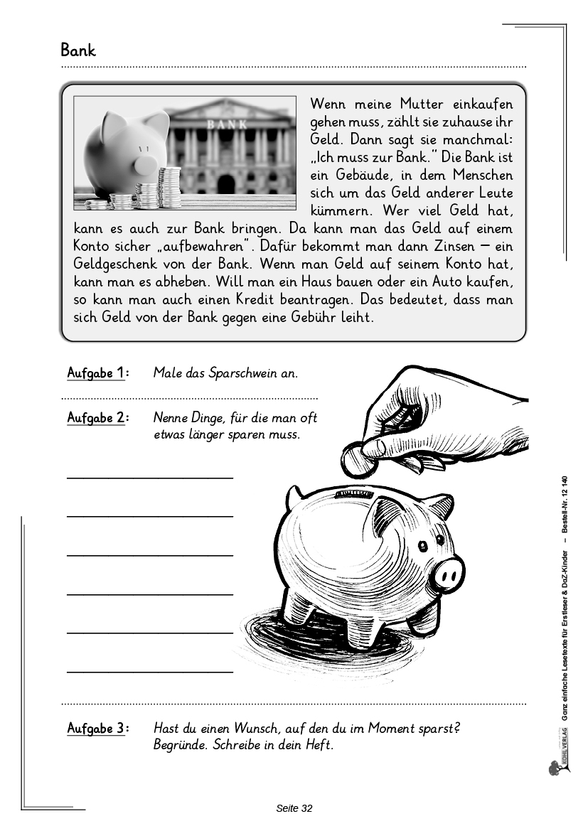 Ganz einfache Lesetexte für Erstleser und DaZ-Kinder