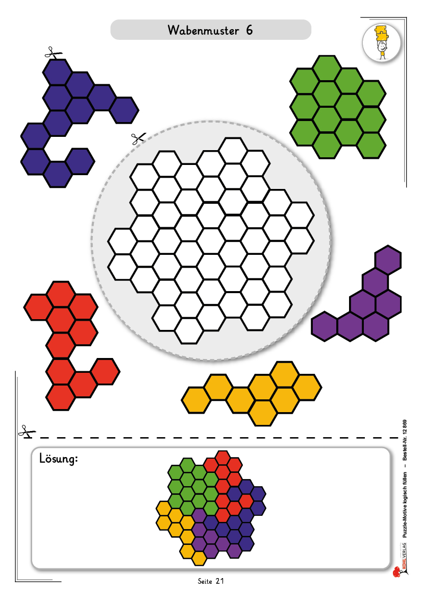 Puzzle-Motive logisch füllen