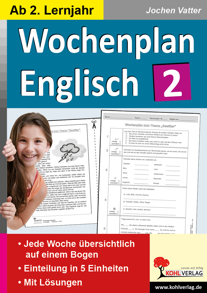 Wochenplan Englisch 2 / ab 2. Lernjahr