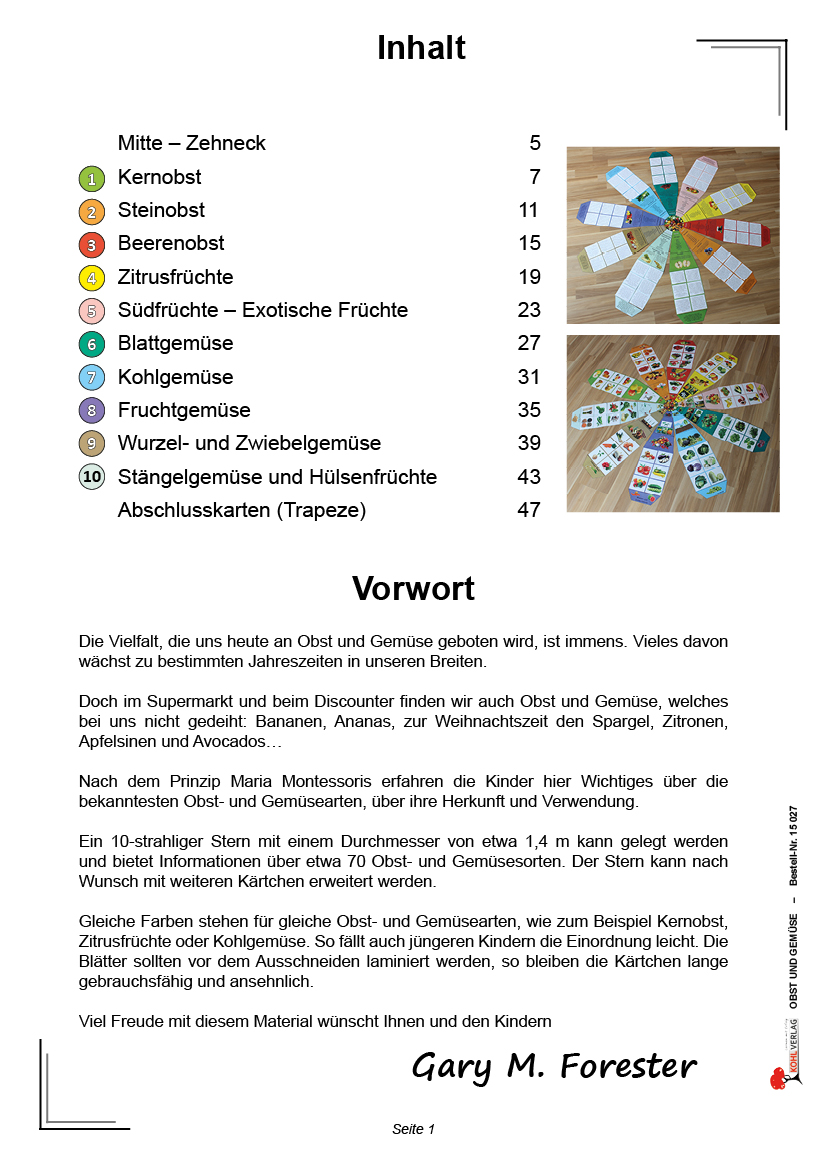 Obst und Gemüse Obst und Gemüse