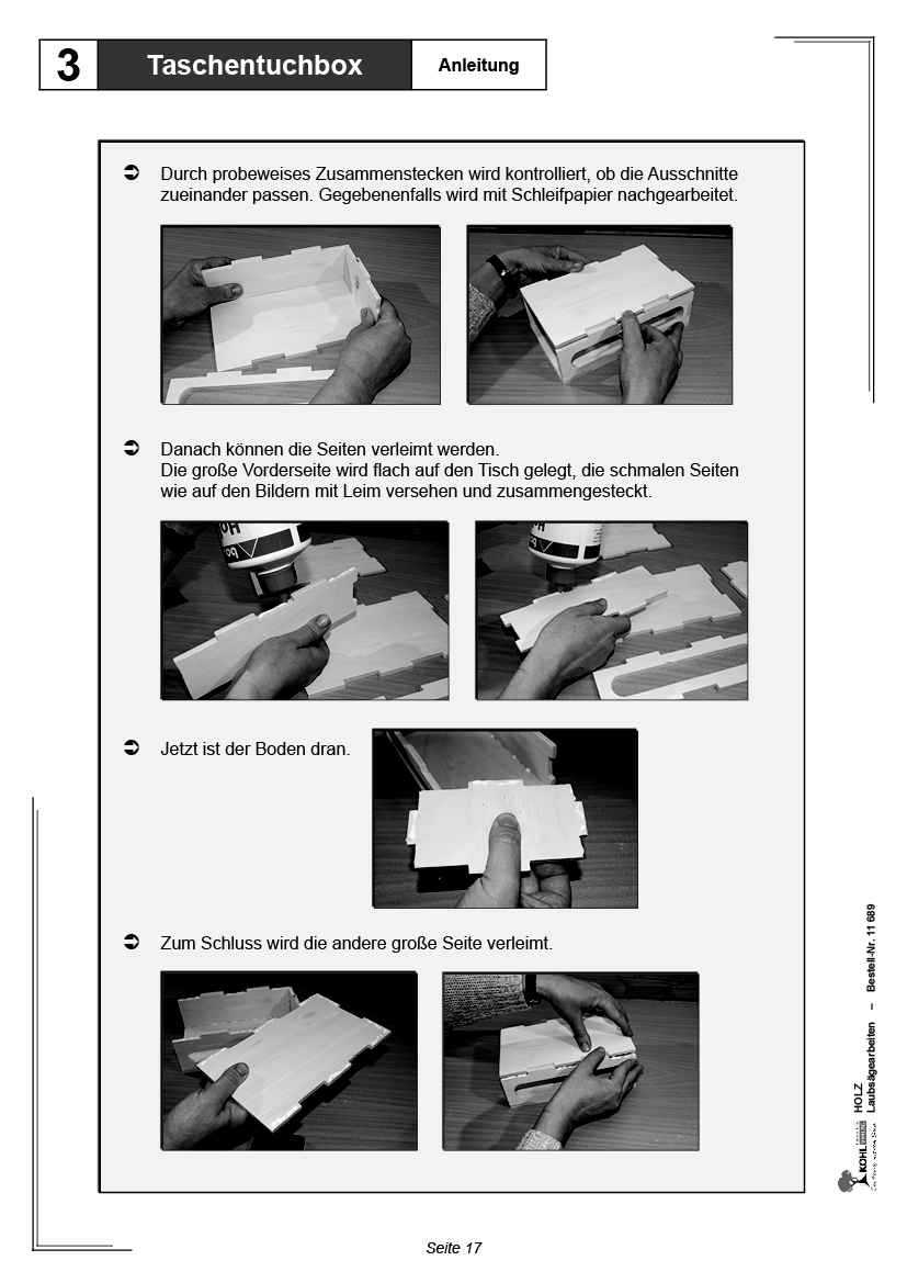 HOLZ - Laubsägearbeiten