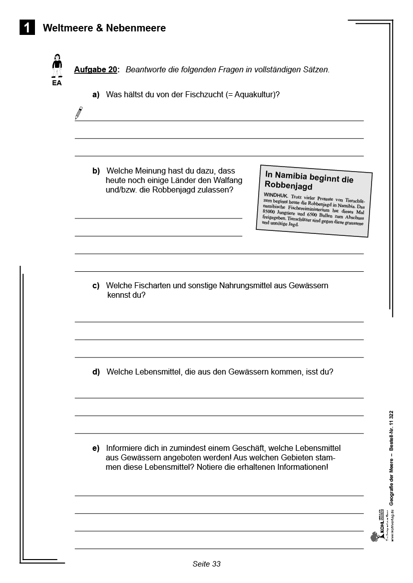 Geografie der Meere