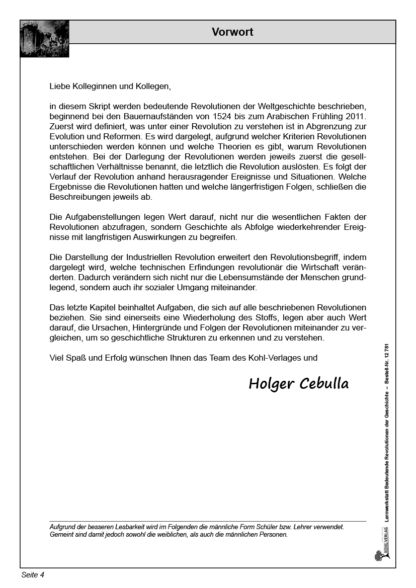 Lernwerkstatt Bedeutende Revolutionen der Geschichte Lernwerkstatt Bedeutende Revolutionen der Geschichte