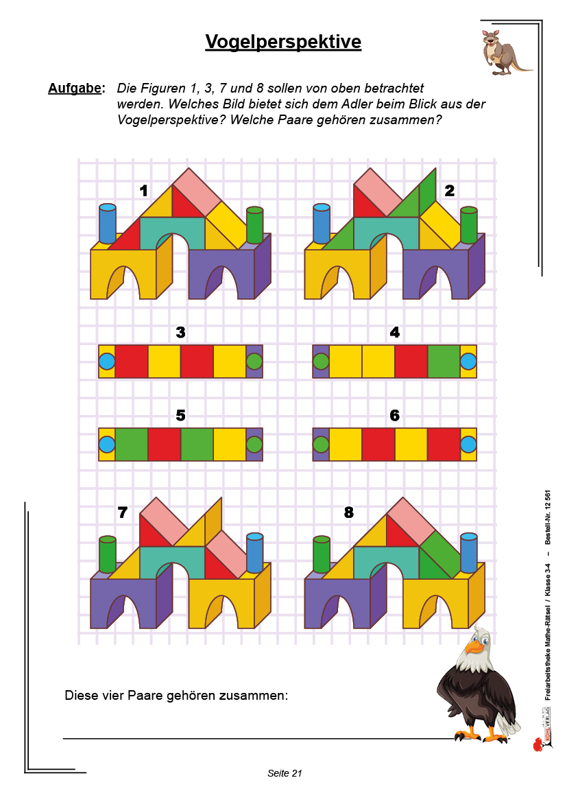 Freiarbeitstheke Mathe-Rätsel / Klasse 3-4