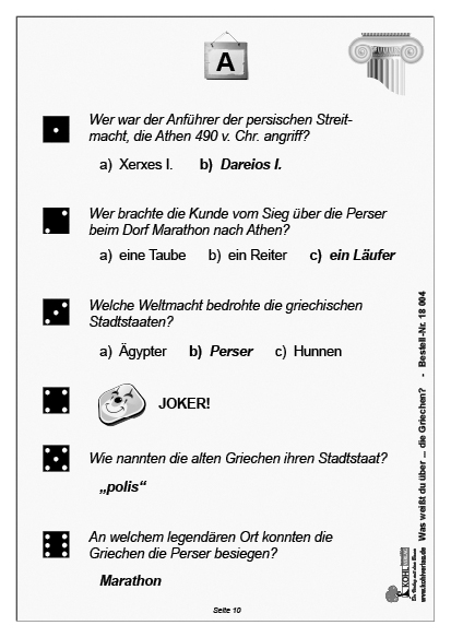 Was weißt du über ... die Griechen? Was weißt du über ... die Griechen?