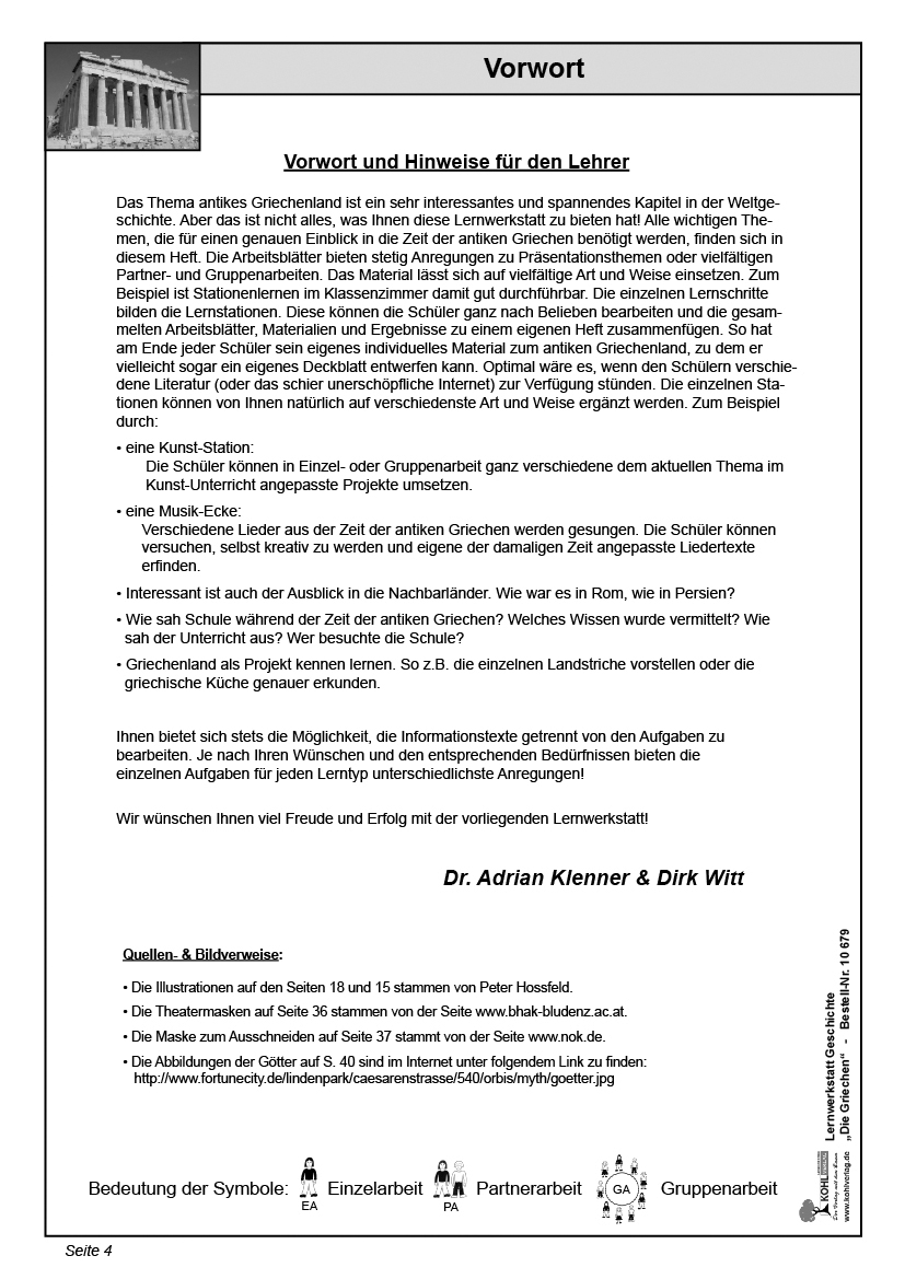 Lernwerkstatt Die Griechen Lernwerkstatt Die Griechen