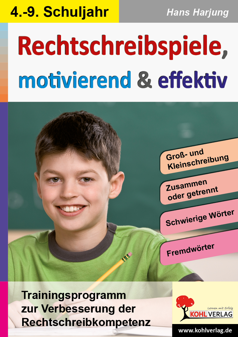 Rechtschreibspiele, motivierend & effektiv