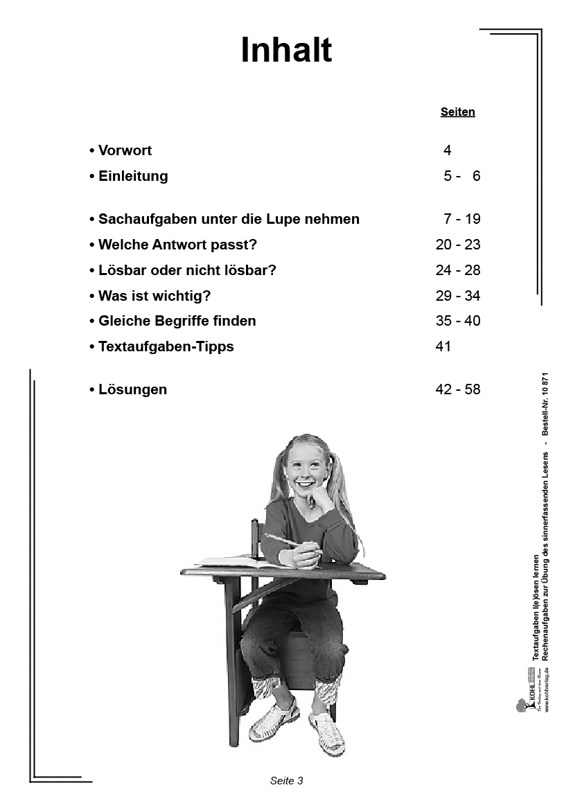 Textaufgaben lösen lernen / Klasse 3-4