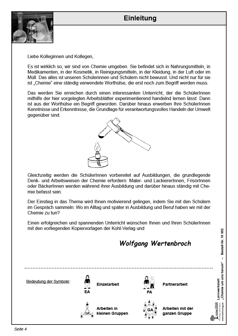 Lernwerkstatt Chemie um uns herum