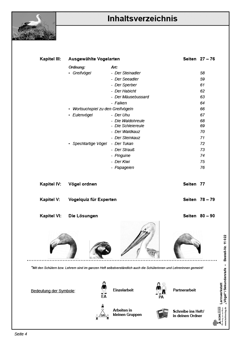 Lernwerkstatt Vögel / SEK Lernwerkstatt Vögel / SEK