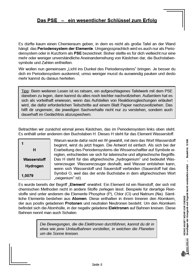 Keine Angst mehr vor Chemie