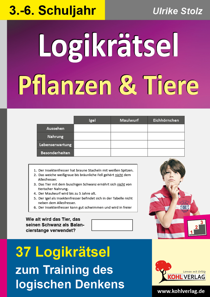 Logikrätsel Pflanzen & Tiere