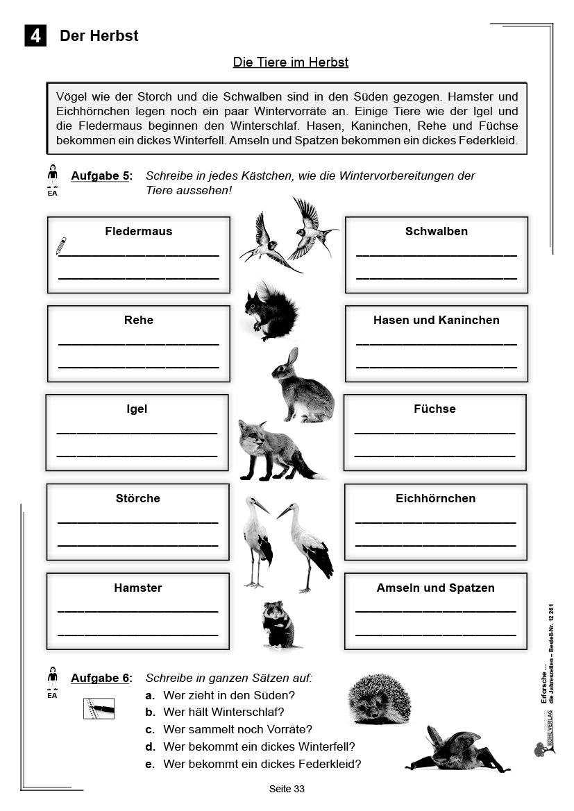 Erforsche ... die Jahreszeiten