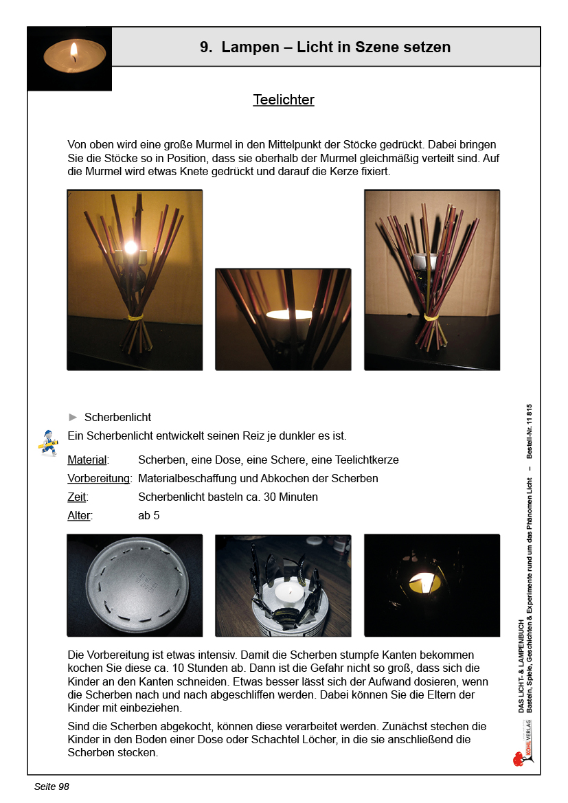 Das Licht- & Lampenbuch - Spiele, Geschichten, Basteln & Experimente rund um das Phänomen Licht
