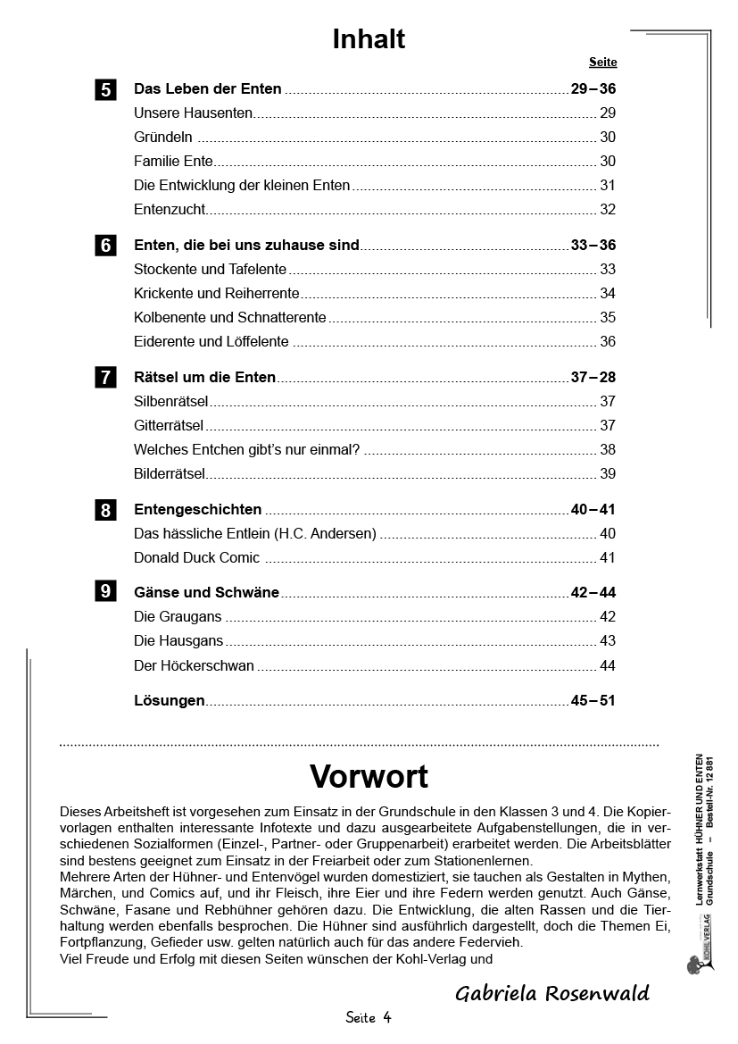 Lernwerkstatt Hühner & Enten / Grundschule