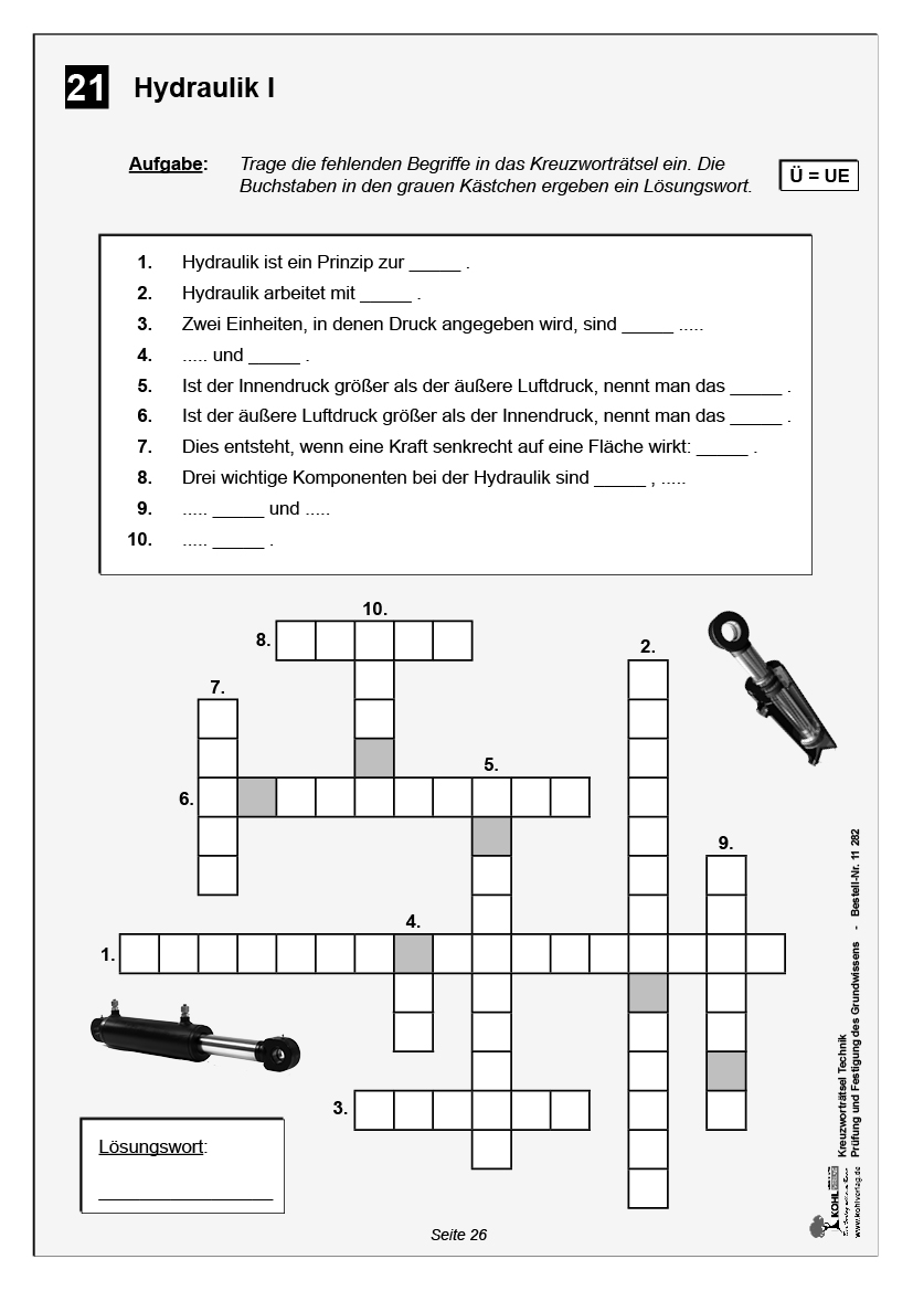 Kreuzworträtsel Technik