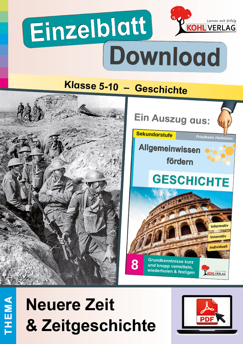 Allgemeinwissen fördern GESCHICHTE / Neuere Zeit & Zeitgeschichte