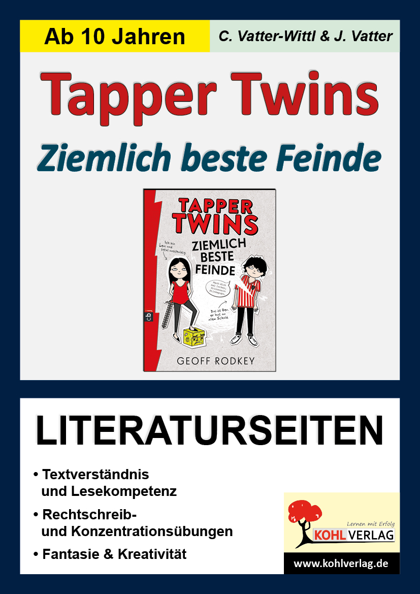 Tapper Twins - Literaturseiten - Begleitmaterial zur Lektüre