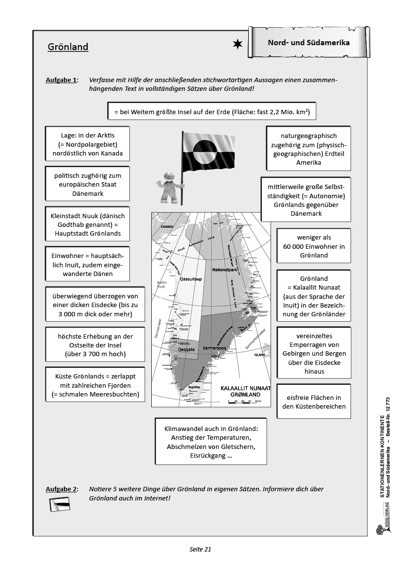 Stationenlernen Kontinente / Nord- und Südamerika