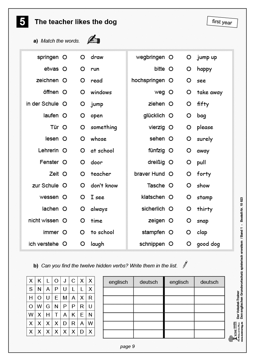 Der Vokabel-Trainer Englisch / Band 1