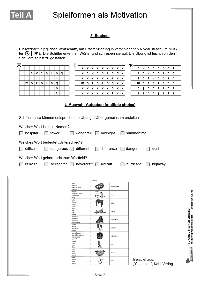 Vokabel-Trainer Englisch