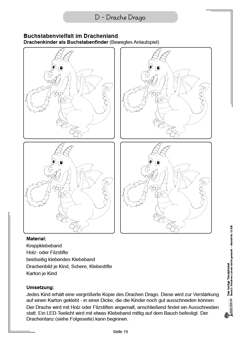 Das lustige Tieralphabet / Band 2: Kreatives Lernen leicht gemacht