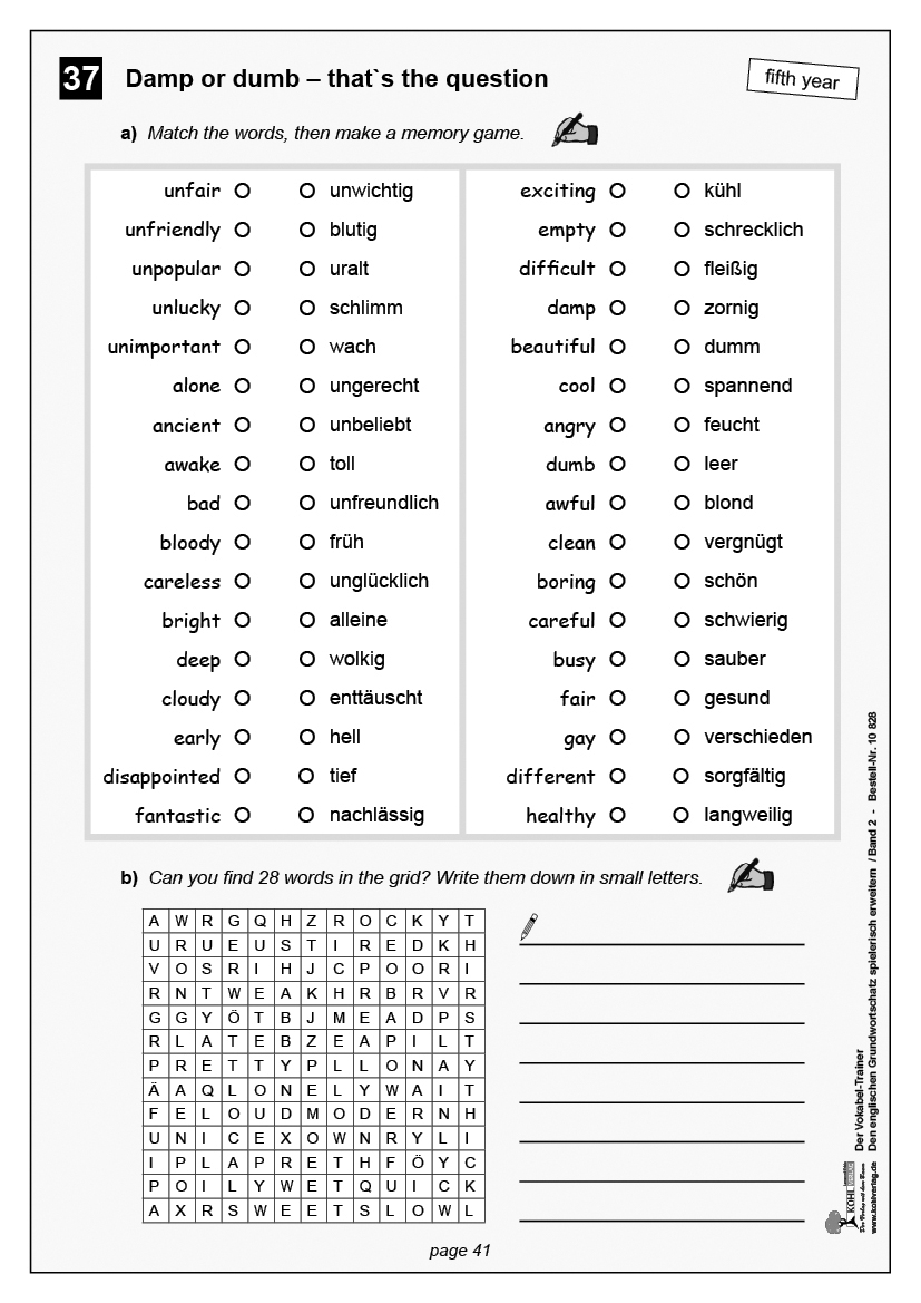 Der Vokabel-Trainer Englisch / Band 2