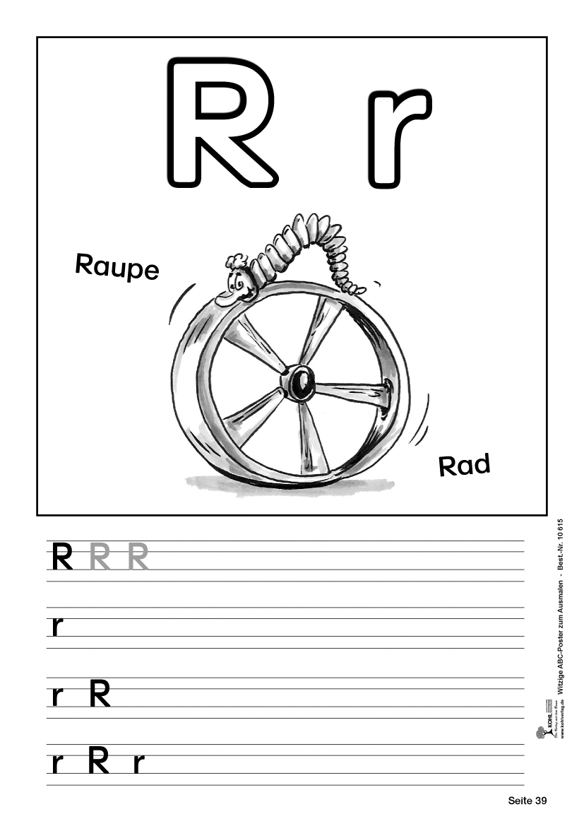 Witzige ABC-Schreibübungen