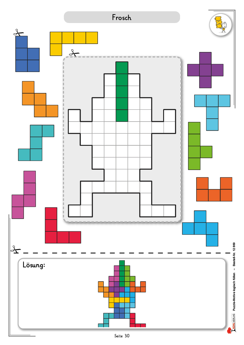 Puzzle-Motive logisch füllen