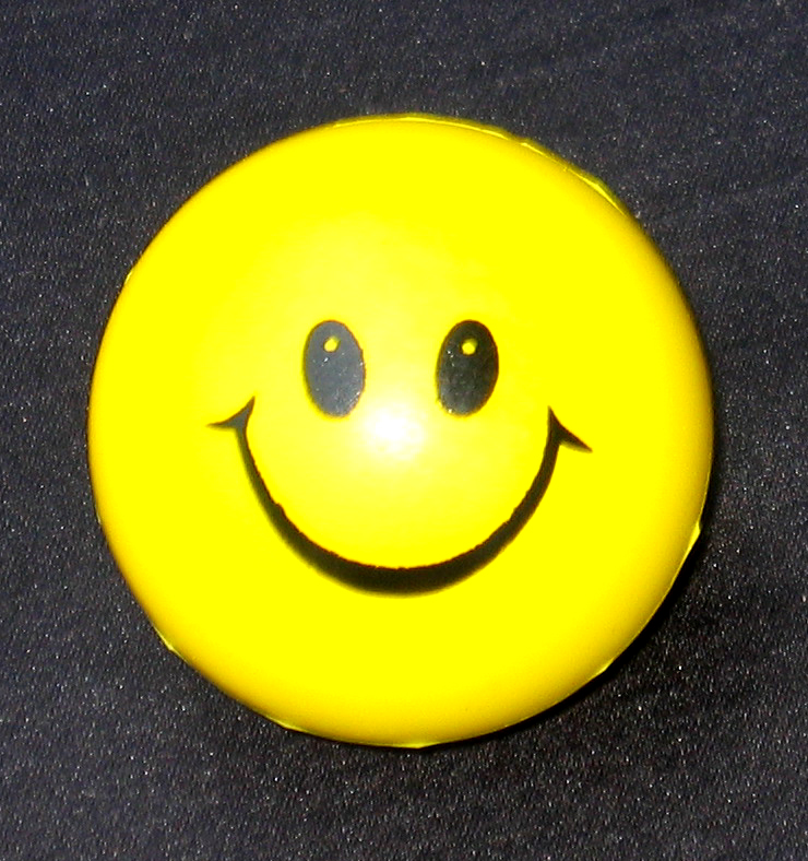 Smiley-Anti-Stressball aus Moosgummi