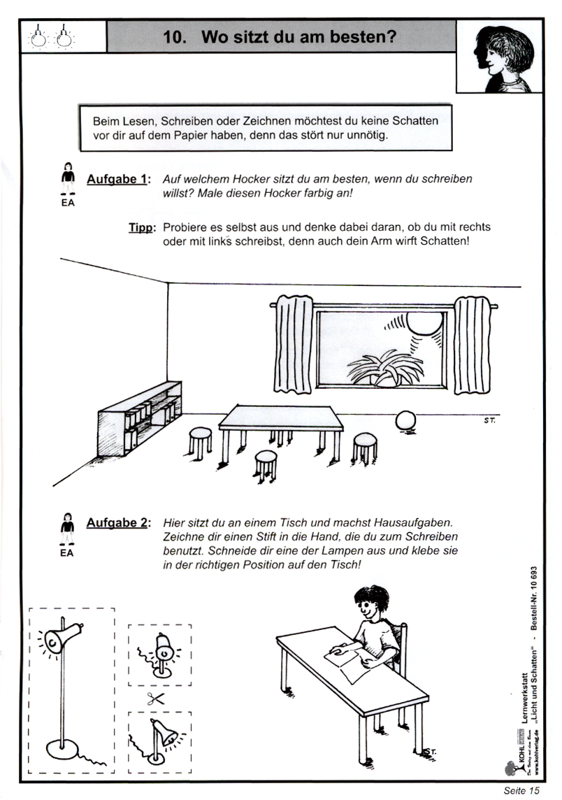 Licht Und Schatten Klasse 1 Lernwerkstatt Licht und Schatten - Entdeckendes Lernen mit Spielen