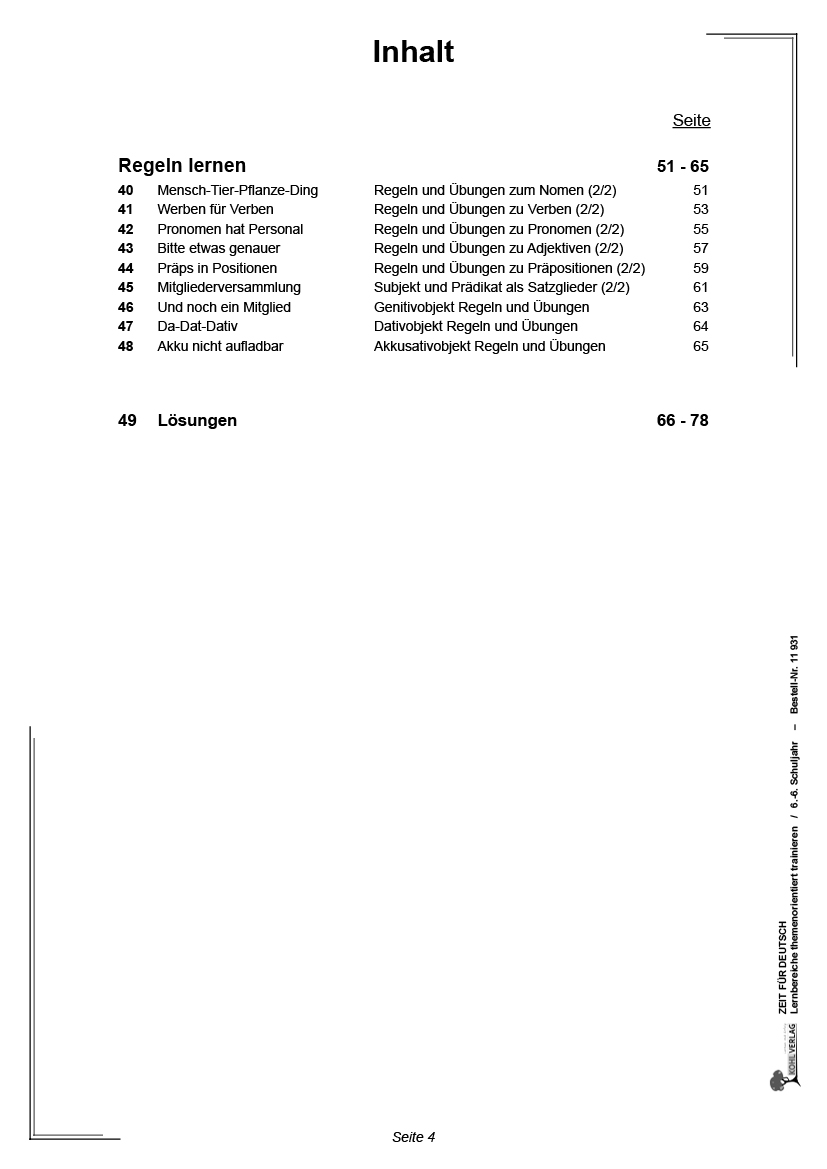 Zeit für Deutsch / Klasse 5-6