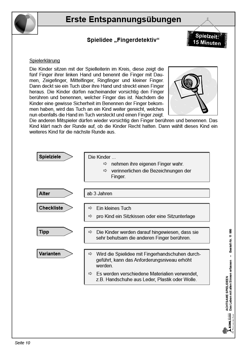 Achtsame Spielideen