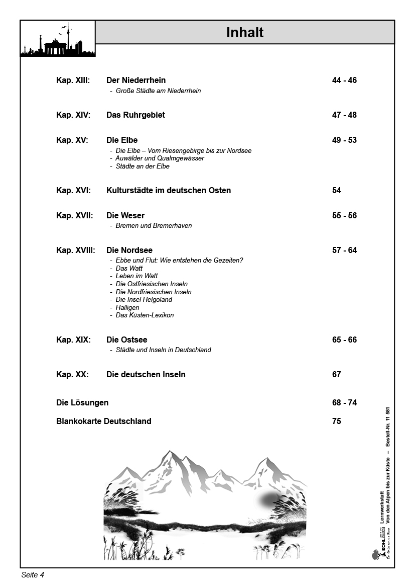 Lernwerkstatt Von den Alpen bis zur Küste