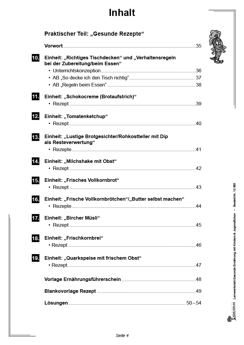 Lernwerkstatt Gesunde Ernährung mit Kindern & Jugendlichen