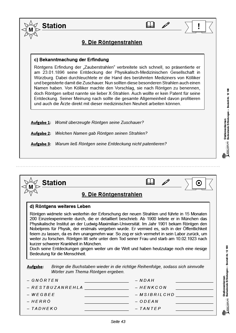 Stationenlernen Bedeutende Erfindungen