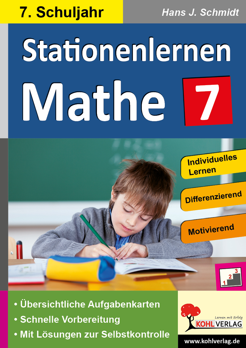 Stationenlernen Mathe / Klasse 7 - Komplett ausgearbeitetes Freiarbeitsmaterial im 7. Schuljahr