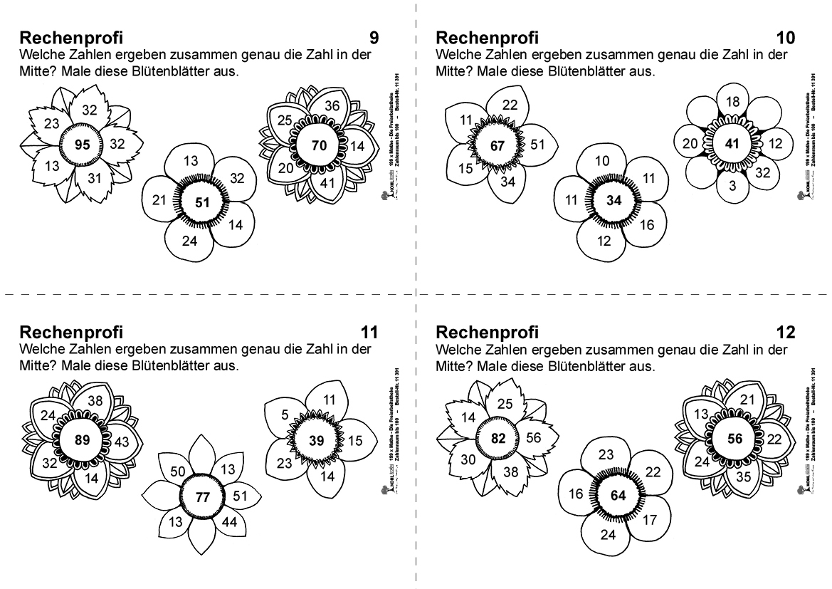 199x Mathe - Die Freiarbeitstheke - Zahlenraum bis 100