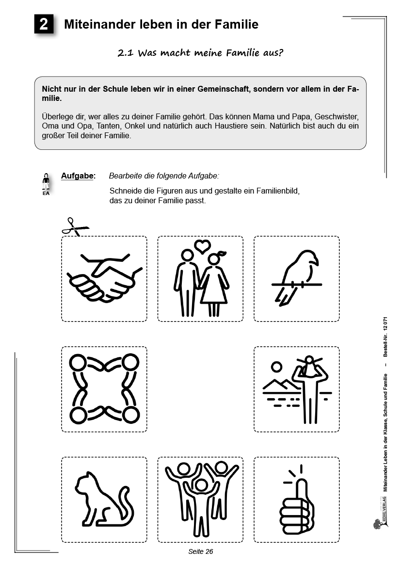 Miteinander leben in der Klasse, Schule & Familie