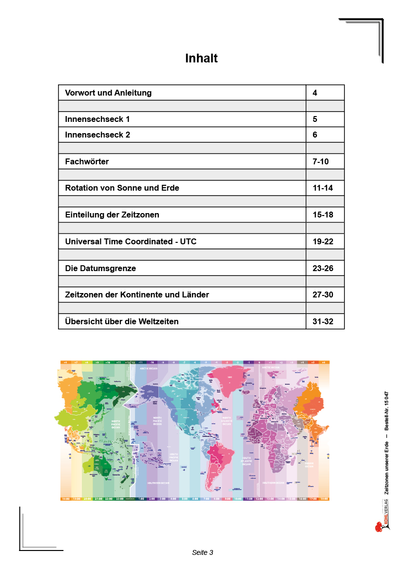 Zeitzonen unserer Erde