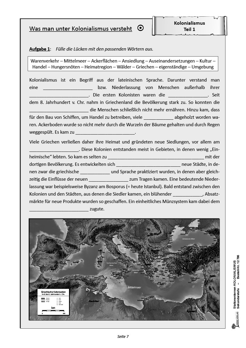 Stationenlernen Kolonialismus Stationenlernen Kolonialismus