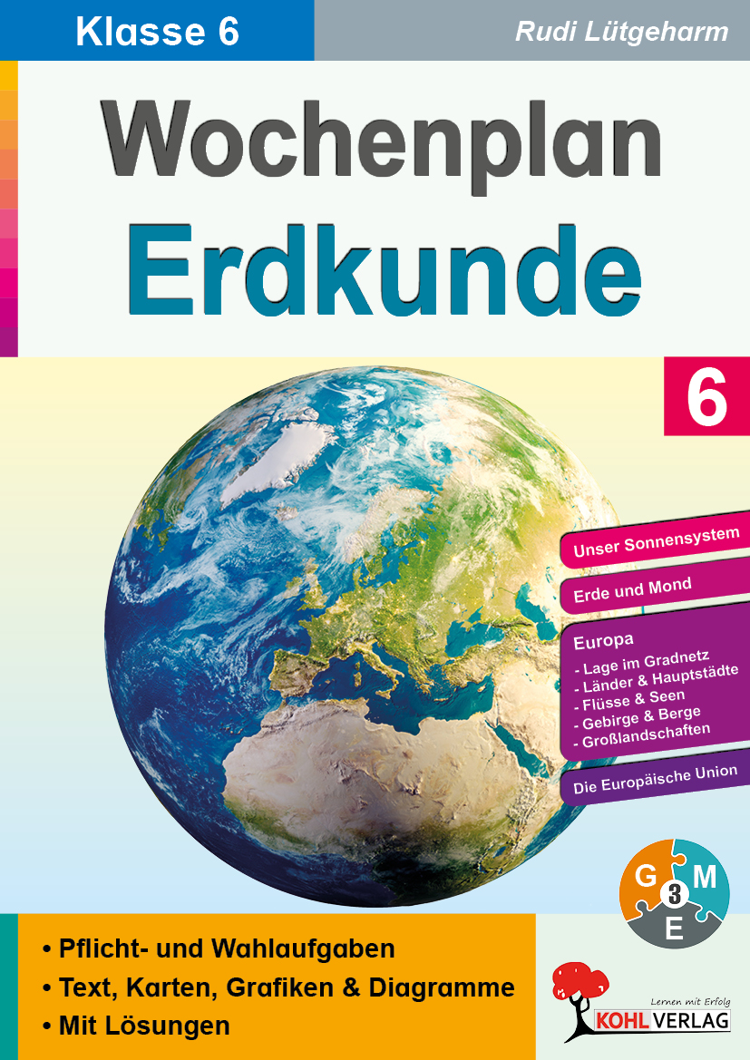 Wochenplan Erdkunde / Klasse 6